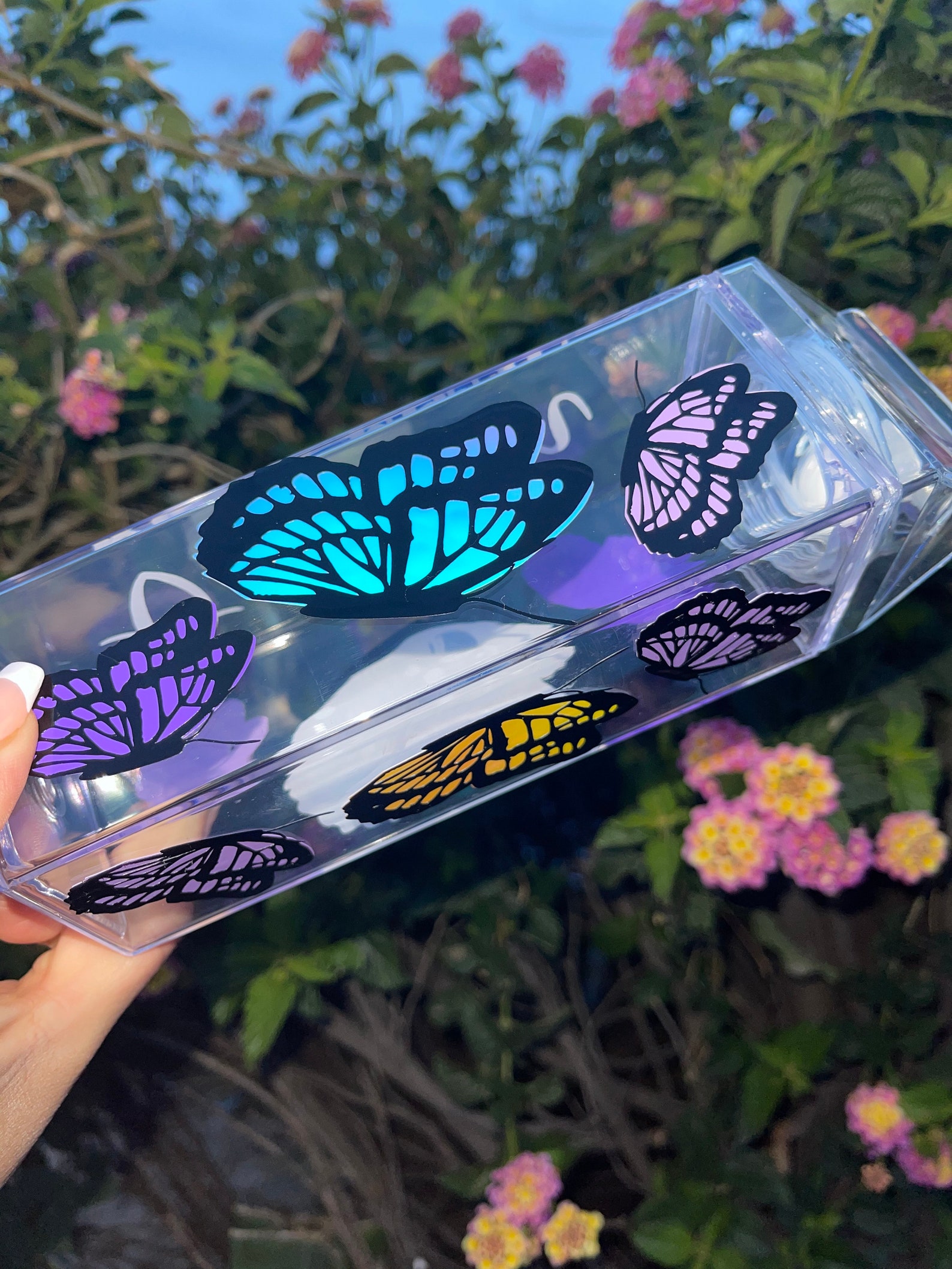 Butterfly milk carton clear bottle Etsy