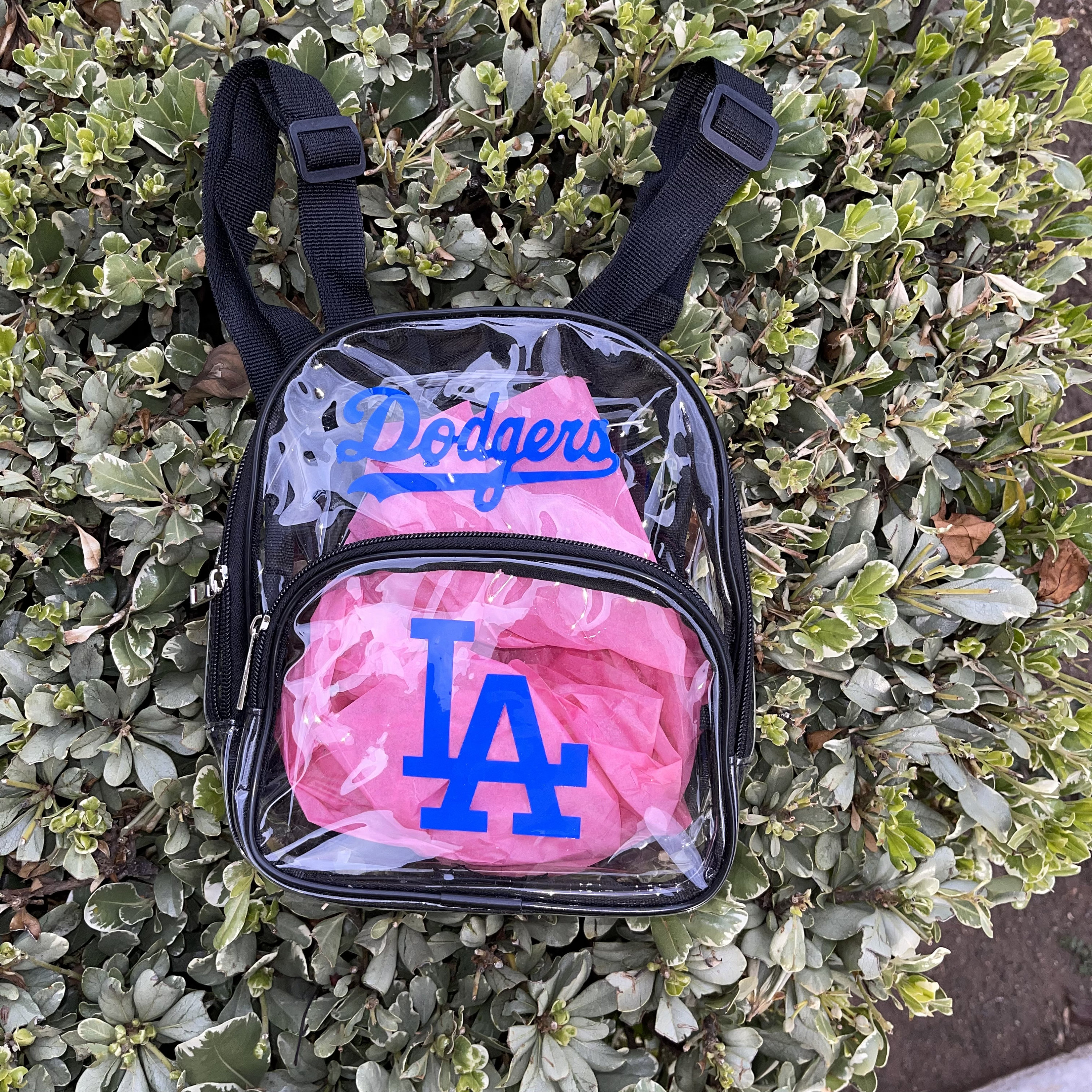 MLB Los Angeles Dodgers Clear Mini-Backpack