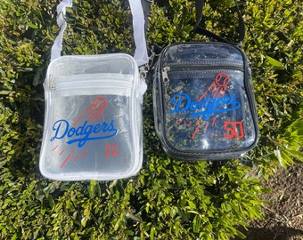 Stadium Baseball game bag Dodgers lover clear bag any team any player number