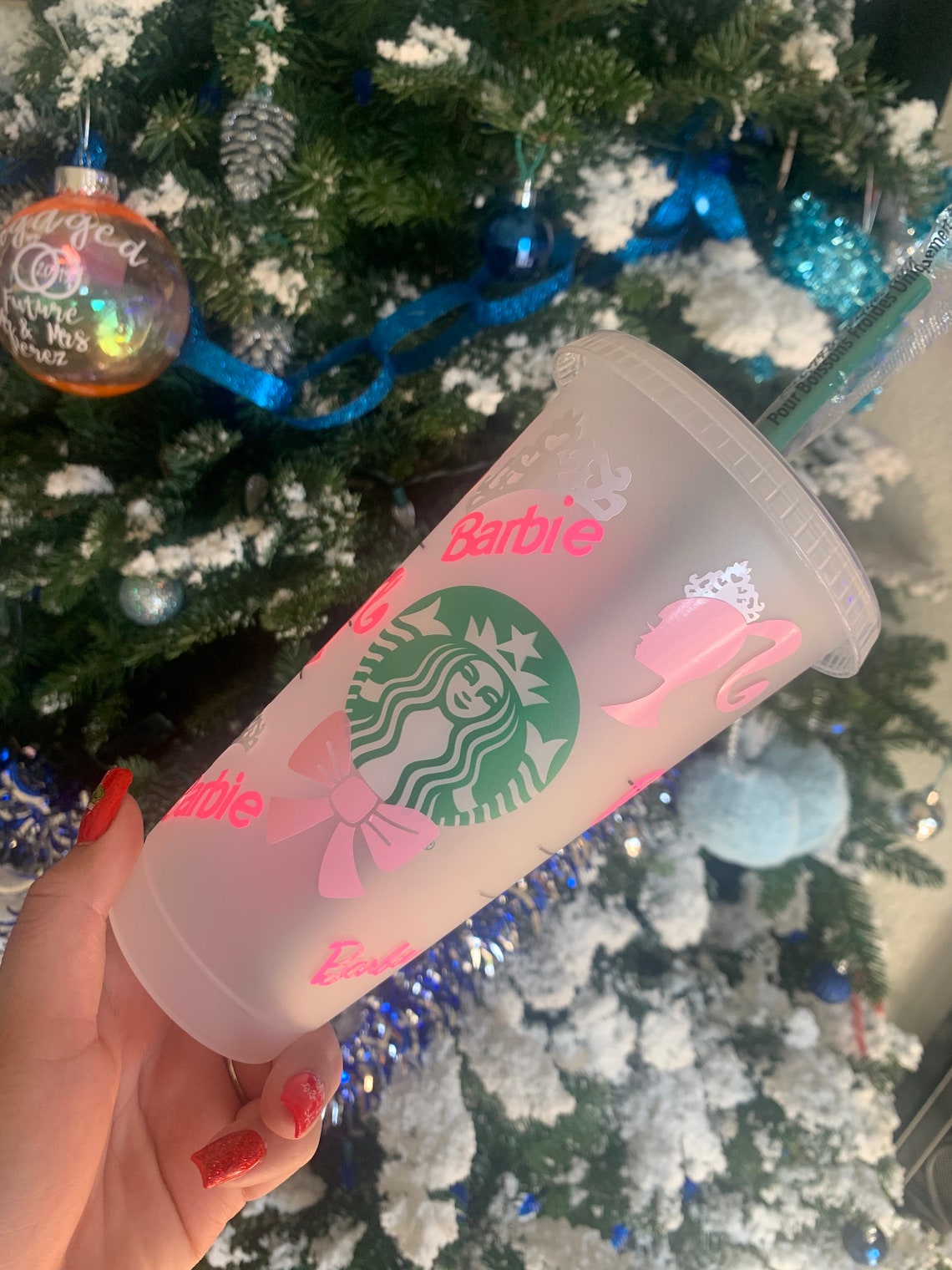 Barbie with Crowns Starbucks Cup Etsy
