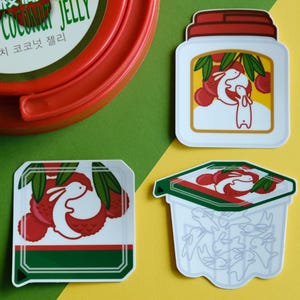 Lychee Jelly Sticker - Asian Snacks