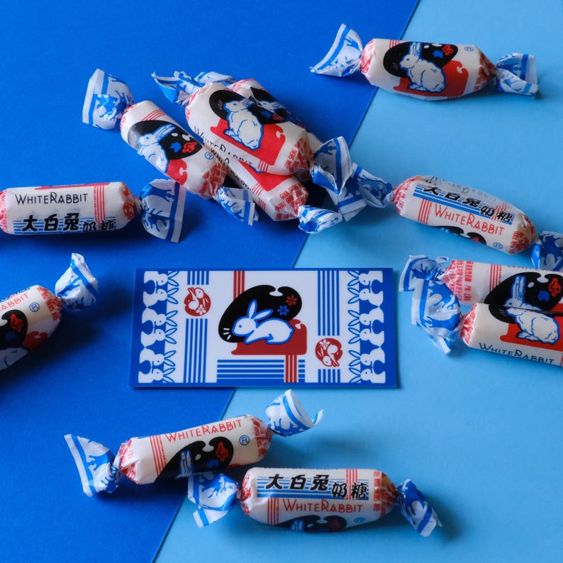 White Rabbit Candy Sticker - Asian Snacks - Etsy