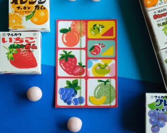 Marukawa Gum Box Sticker - Asian Snacks Japanese
