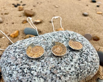 Fossil Ammonite Necklaces - Fossil Necklaces - Ammonite Jewellery - Natural Fossils