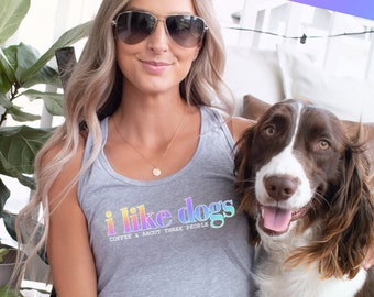 DOG MOM TANK Dog Tank Trendy Clothes Dog Lover Gift Dog Walker Gift Dog Mama Shirt Racerback Tank Top Rescue Dog Mom French Bulldog Gift
