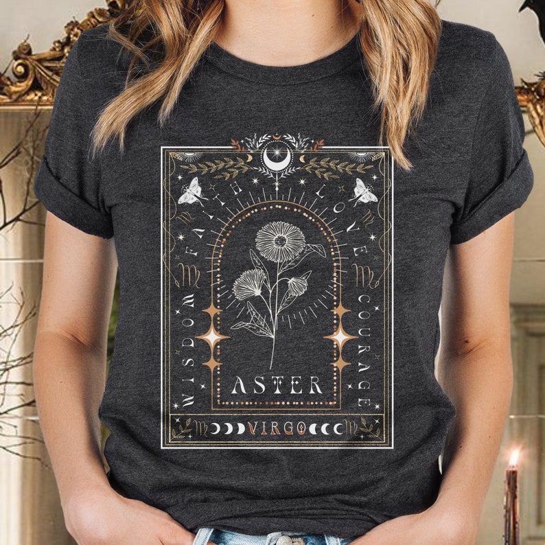 SEPTEMBER Flower Birth Flower Shirt Libra Gifts Virgo Zodiac Etsy