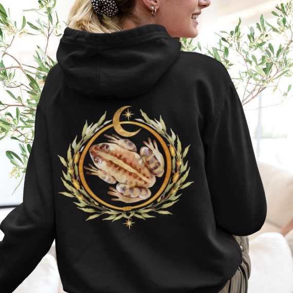 Rana felpa sudadera con capucha rana sudadera con capucha Goblincore ropa linda sudadera de rana sueter de rana camisa de rana Cottagecore ropa rana y sapo mistico Etsy Espana