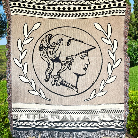 Woven Blanket Goddess Athena Tapestry Blanket Greek Mythology Decor Athena  Woven Throw Blanket Greek Statue Greek Sculpture Light Academia -   Canada