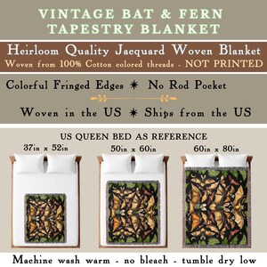 Vintage bat wings gothic bedding blanket sizes