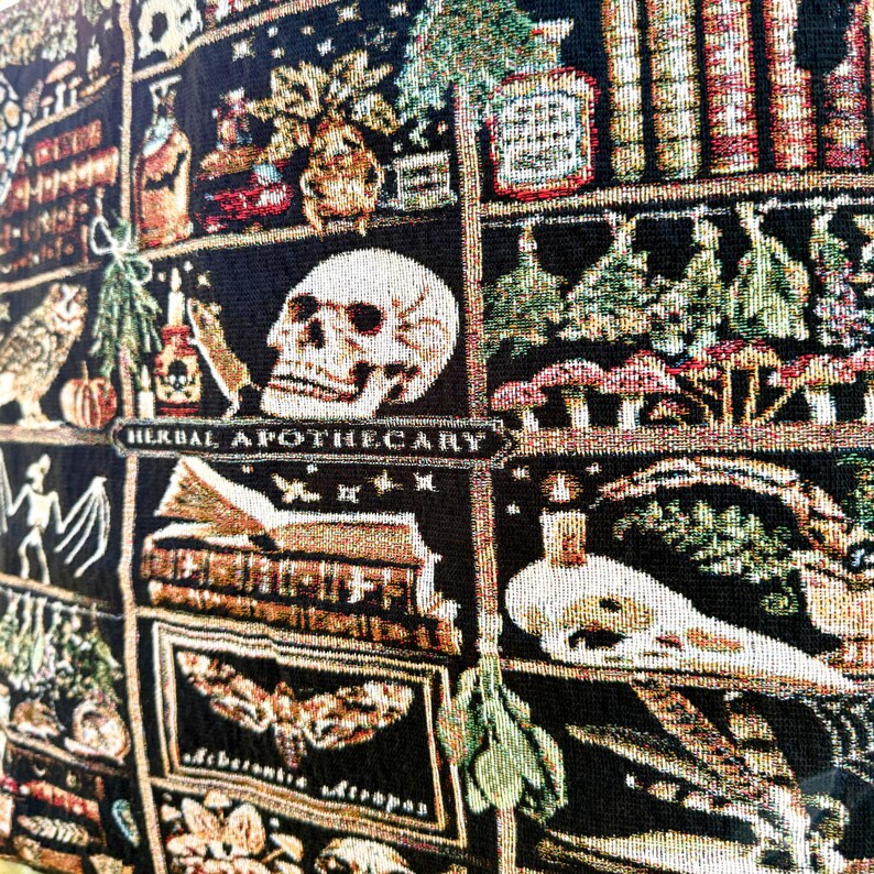 APOTHECARY TOTE BAG
HALLOWEEN TOTE BAG
SPOOKY SEASON TOTE
WOVEN TAPESTRY TOTE
GOTHIC TOTE BAG
WHIMSIGOTH TOTE BAG
WITCHY TOTE BAG
EMBROIDERED TOTE BAG
DARK ACADEMIA TOTE
WOVEN BLANKET
GIFT FOR BOOK LOVER
Goblincore Tote Bag
AUTUMN TAPESTRY BAG