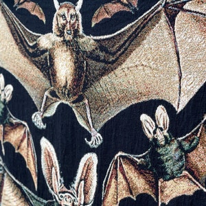 Halloween Woven Blanket. Bat Blanket throw blanket. Halloween decor indoors.