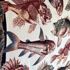 This cotton Woven Blanket tapestry is a wonderful fathers day gift for dad, fathers day gift for step dad or even as a cotton anniversary gift. Fathers Day Gifts fishing are common, but this detailed, high quality throw is not. Makes a wonderful gift