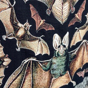 Bat decor halloween blanket woven throw blanket. Vampire woven blanket.