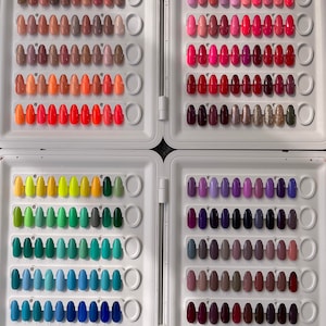 SOLID Plain Gloss/Matte gel PRESS ON nails - ChristyDIDTHAT