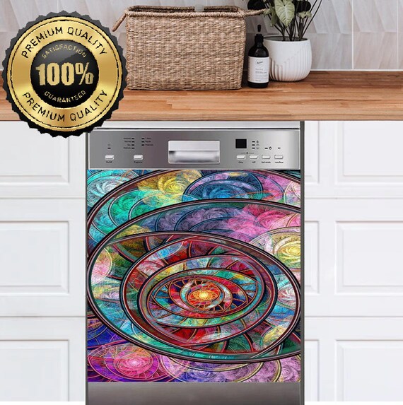 Artworks Pattern Dishwasher Cover Kitchen Decor Gift Etsy