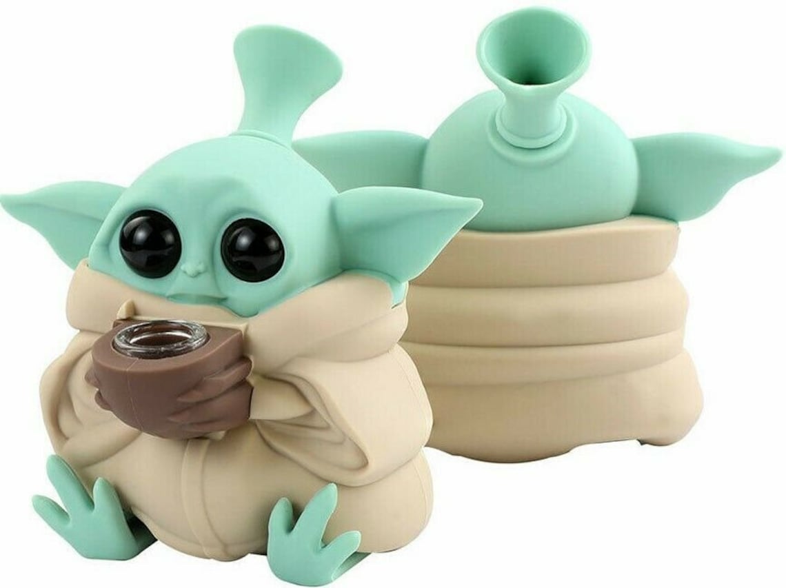 Baby Yoda Silicone Pipe Collectible Etsy