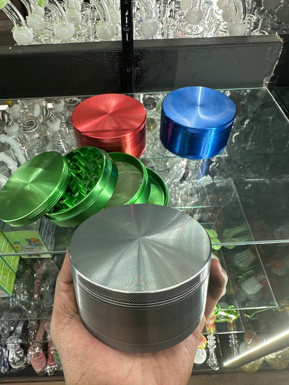 Huge 4inch 4 piece Grinder. Tobacco Grinder. Herb Grinder. 4 Compartment. Red Grinder. Sifter