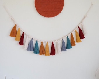 Custom Color Tassel Garland: Boho Nursery Decor
