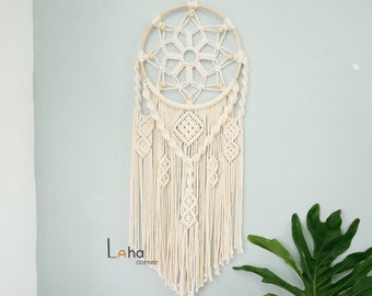 Large Dream Catcher, Macrame Dream Catcher, Dream Catcher Wall Hanging, Macrame Wall Hanging, Woven Macrame, Bohemian Home Decor,