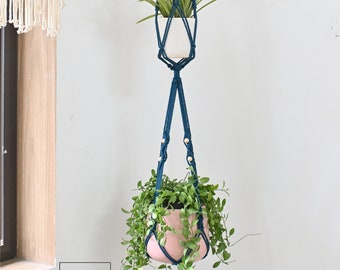 Een speciaal cadeau voor moeders, liefdesplanten, grote dubbele plantenhanger, tweelaagse macramé zonder staart plantenhanger, cadeau voor moeder, plantenliefhebber cadeau