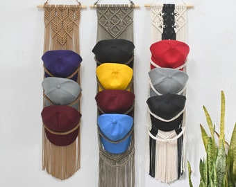 Flat Brim Hats Holder, Dad Hats Holder, Over-The-Door Cap Organizer, Gift For Him, Gift For Valentines Day, Wall Mounted Cap Display Rack