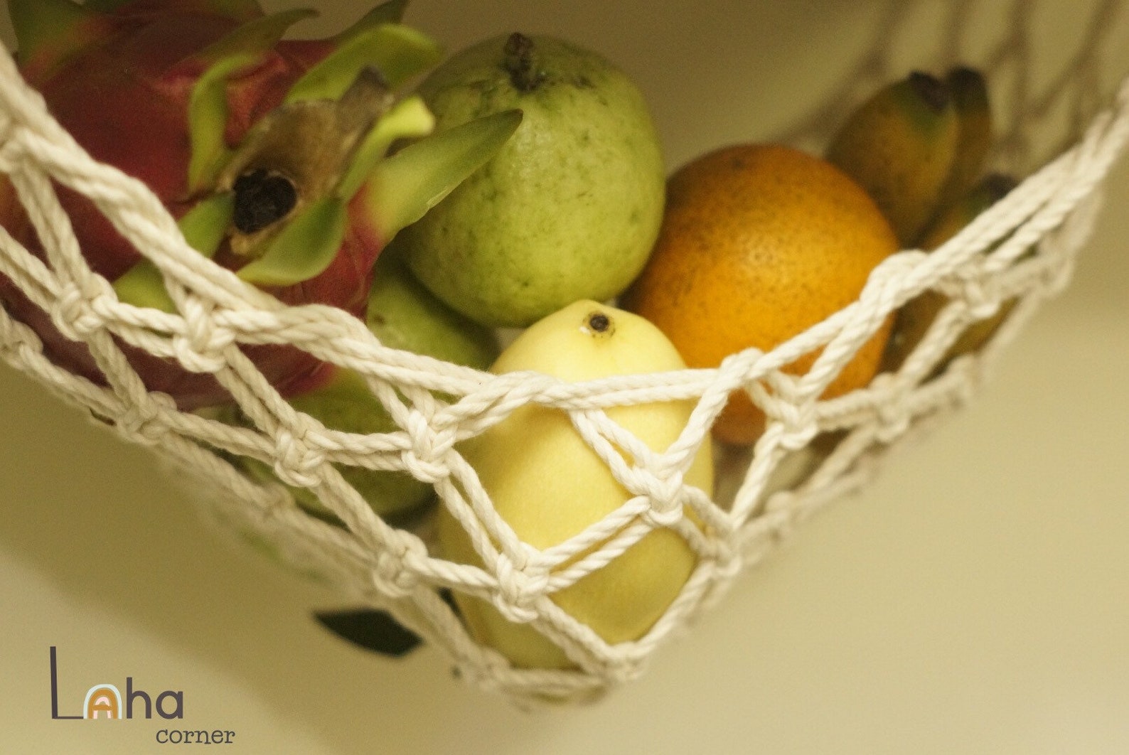 Under Fruit and Vegetable Hammock Fruit Decor Etsy