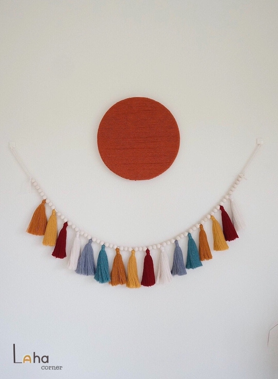 Custom Color Tassel Garland: Boho Nursery Decor