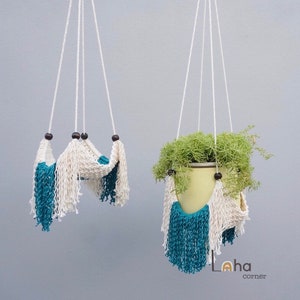 Plant Pot Hanger, Eco Friendly Indoor Outdoor Planter, Plant Lovers Gift, Houseplant Gifts, With Hooks