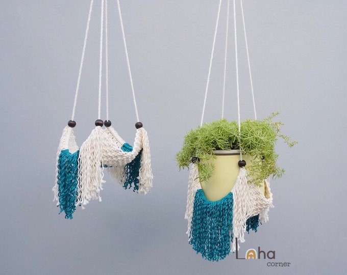 Plant Pot Hanger, Eco Friendly Indoor Outdoor Planter, Plant Lovers Gift, Houseplant Gifts, With Hooks