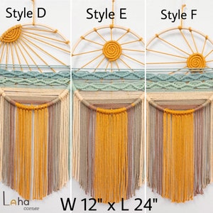 Sun Beach Wall Hanging, Woven Wall Art, Macrame Dreamcatcher, Baby Room Decor, Nursery Wall Decor, Boho Kid Room image 3