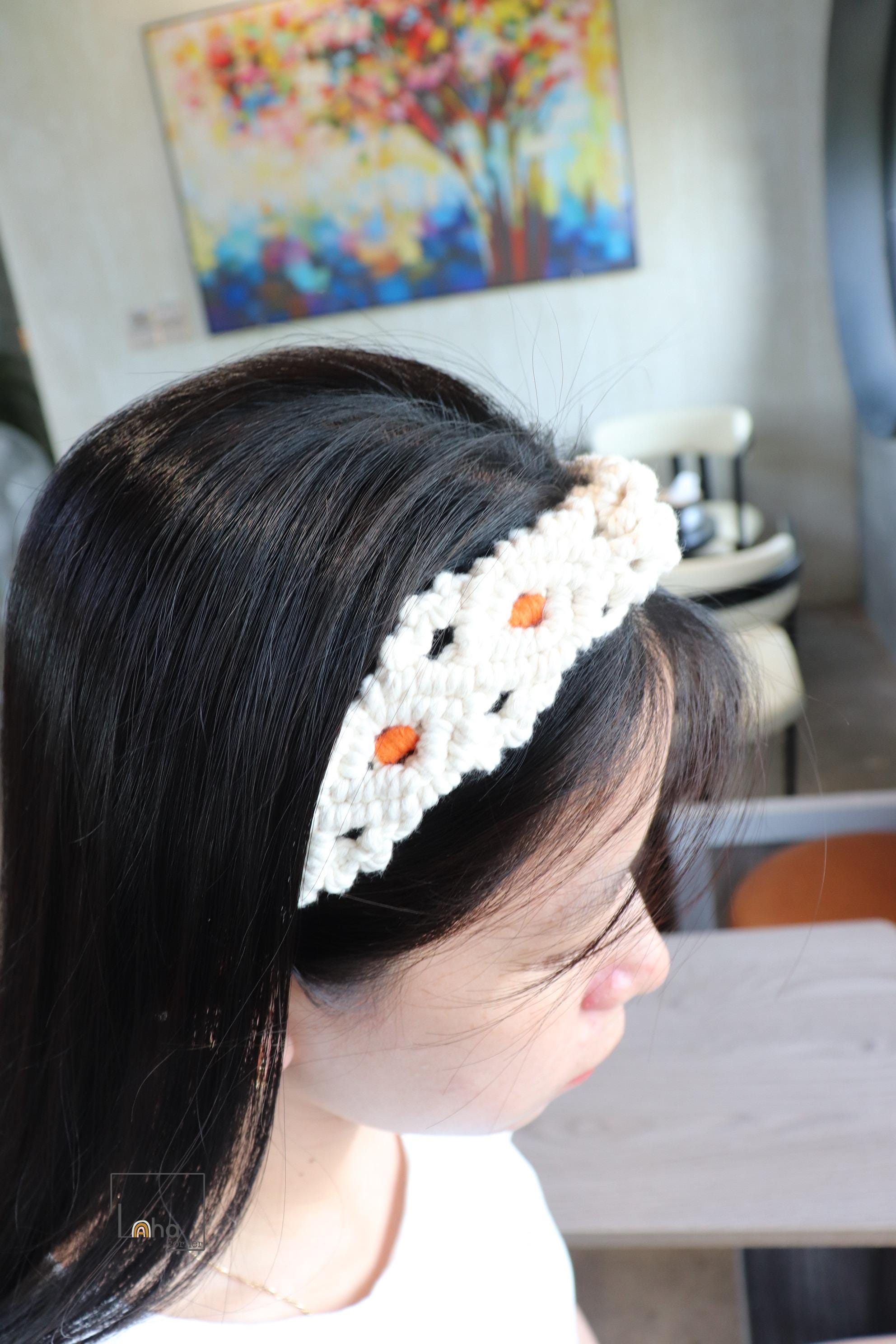 Handmade Macrame Headband, Boho Beach Hair Accessory - Etsy