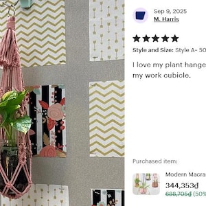 Modern Macrame Plant Hanger: Colorful Indoor Home Decor, Ivy Tree Pot Holder, Tropical Plant Pot Holder, Home Indoor Garden, Birthday Gift image 17
