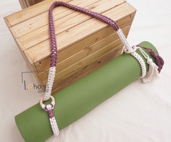 Yoga Mat Holder, Blanket Holder, Macrame Yoga Mat Strap, Blanket