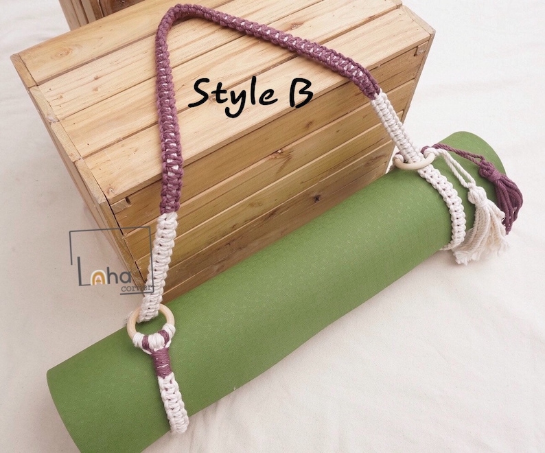 Yoga Mat Strap Macrame Yoga Mat Holder Yoga Mat Carrier Etsy