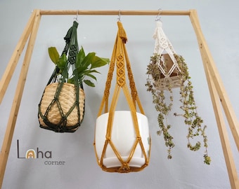 Large Macrame Plant Hanger, Garden Decor, Plant Lover Gift, Christmas Gift, Boho Home Decor