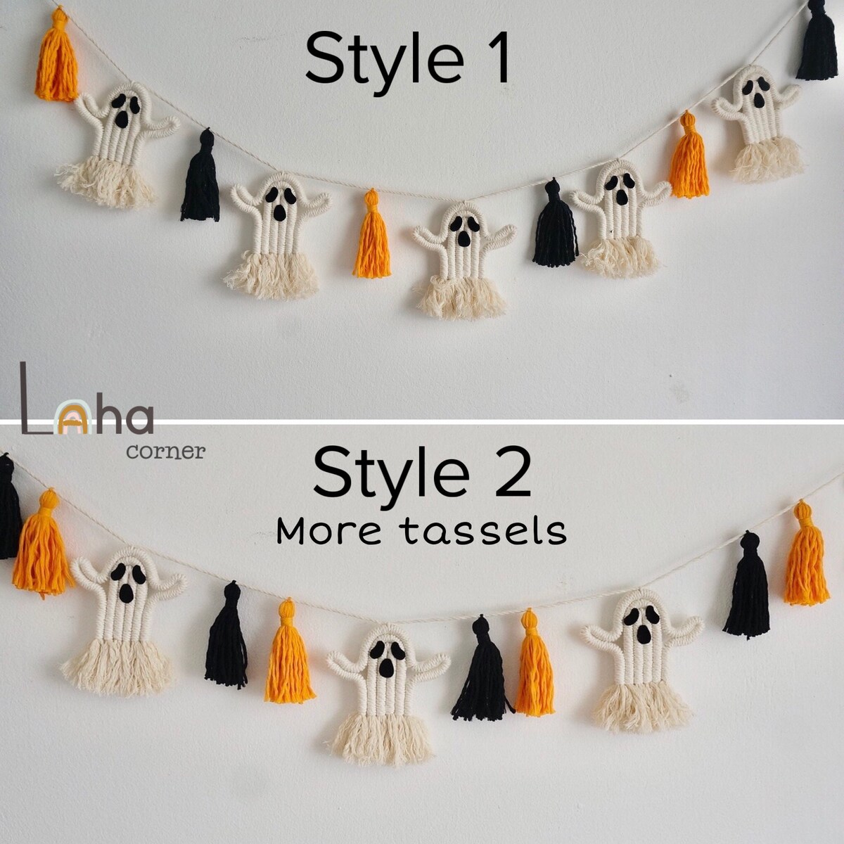 Halloween Decor, Macrame Halloween Decor, Scary Halloween, Halloween Garland, Halloween Dorm Decor, Boho Wall Art, Birthday Gift - Etsy