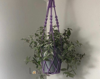 Plant Hanger Indoor, Large Pot Holder, No Fringe Plant Hanging, Pothos Plant Hanger,  Herb Garden Pot Hannging, String Of Heart Plant Holder