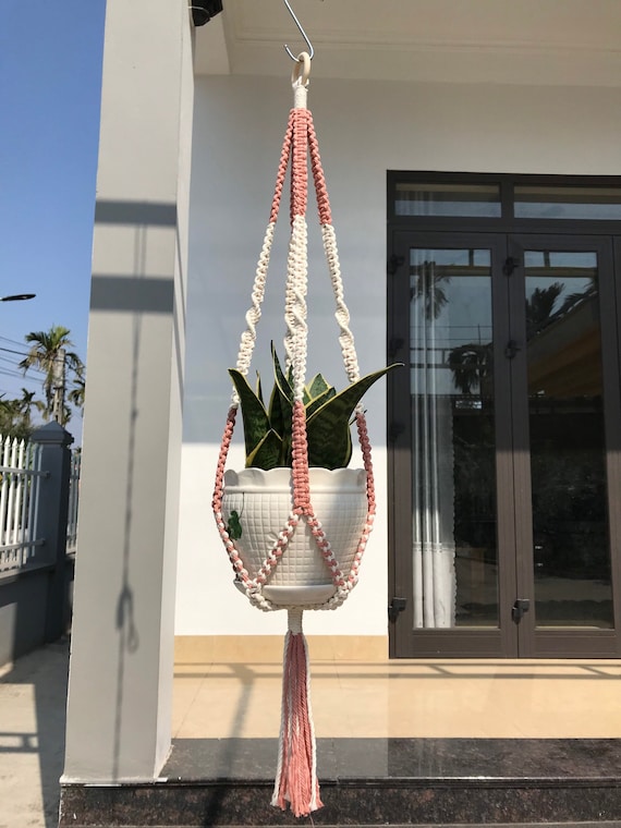 Suspensions Plantes Macramé 3 Pièces | 35 Cm | Bohême | Pour Jardinières Suspendues Intérieur/Extérieur