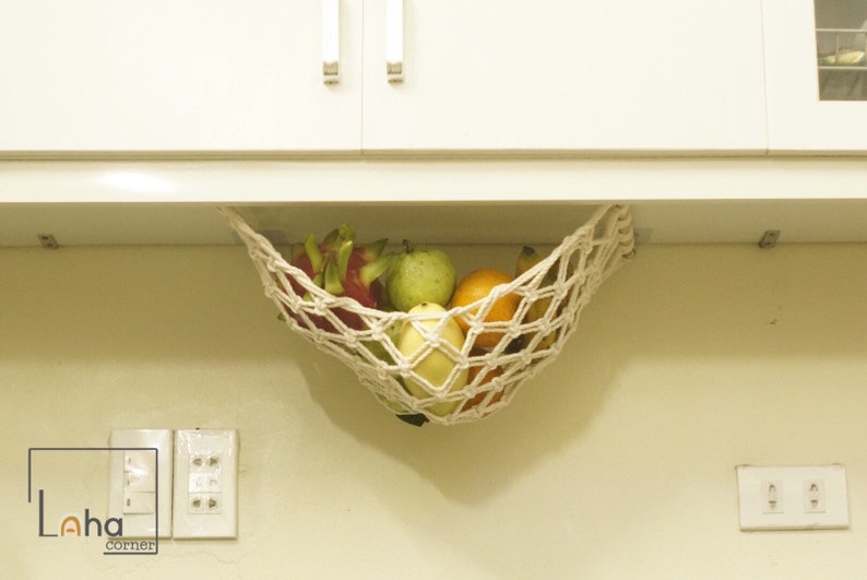 Under Fruit and Vegetable Hammock Fruit Decor Etsy