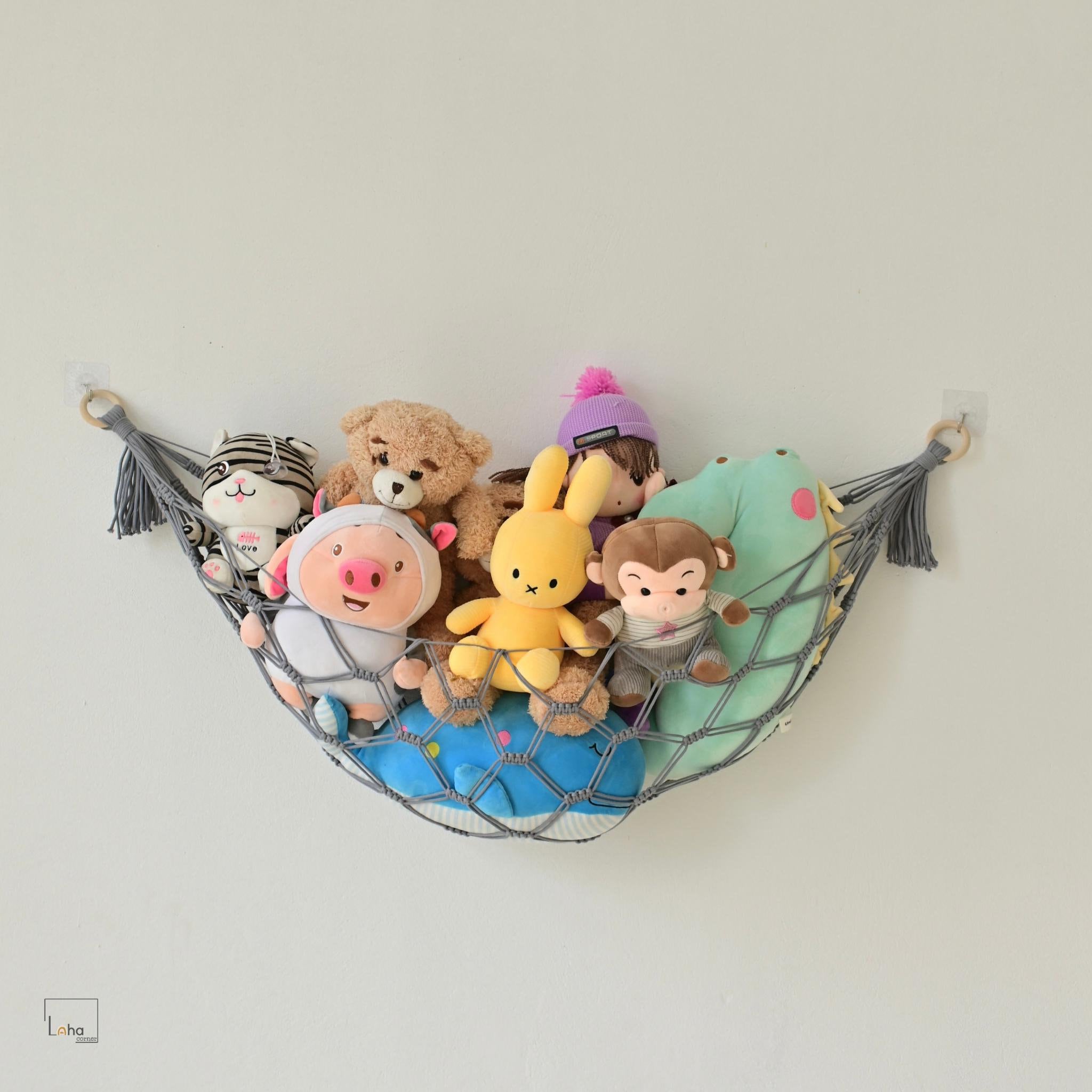 Amaca con peluche in macramè, decorazione boho per la cameretta dei bambini - Italia