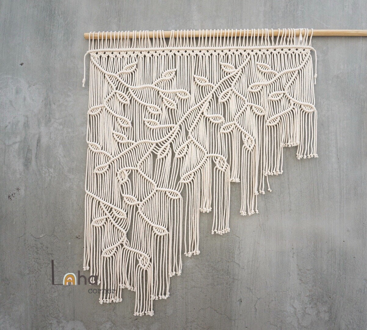 Asymmetric Curtain, Macrame Kitchen Curtain, Window Valance, Bathroom Curtain, Gadern Lover Curtain, Sheer Curtain, Modern Curtain