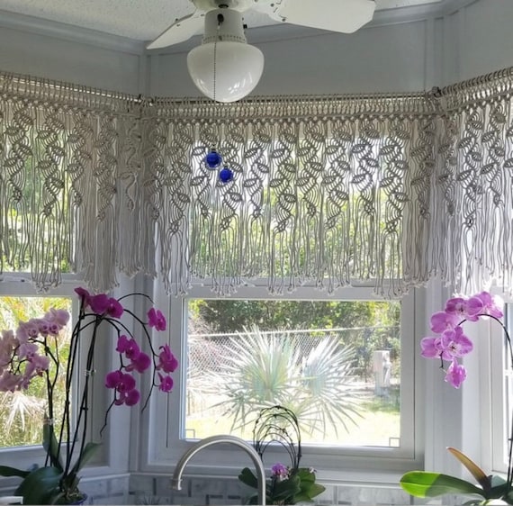 Kitchen bay window curtains discount