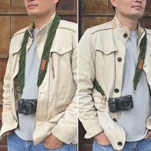 Personalized Gift for Photography Lovers, Camera Straps For Men, Camera Shoulder or Neck Strap, Woolnut Camera Strap, Camera Accessories