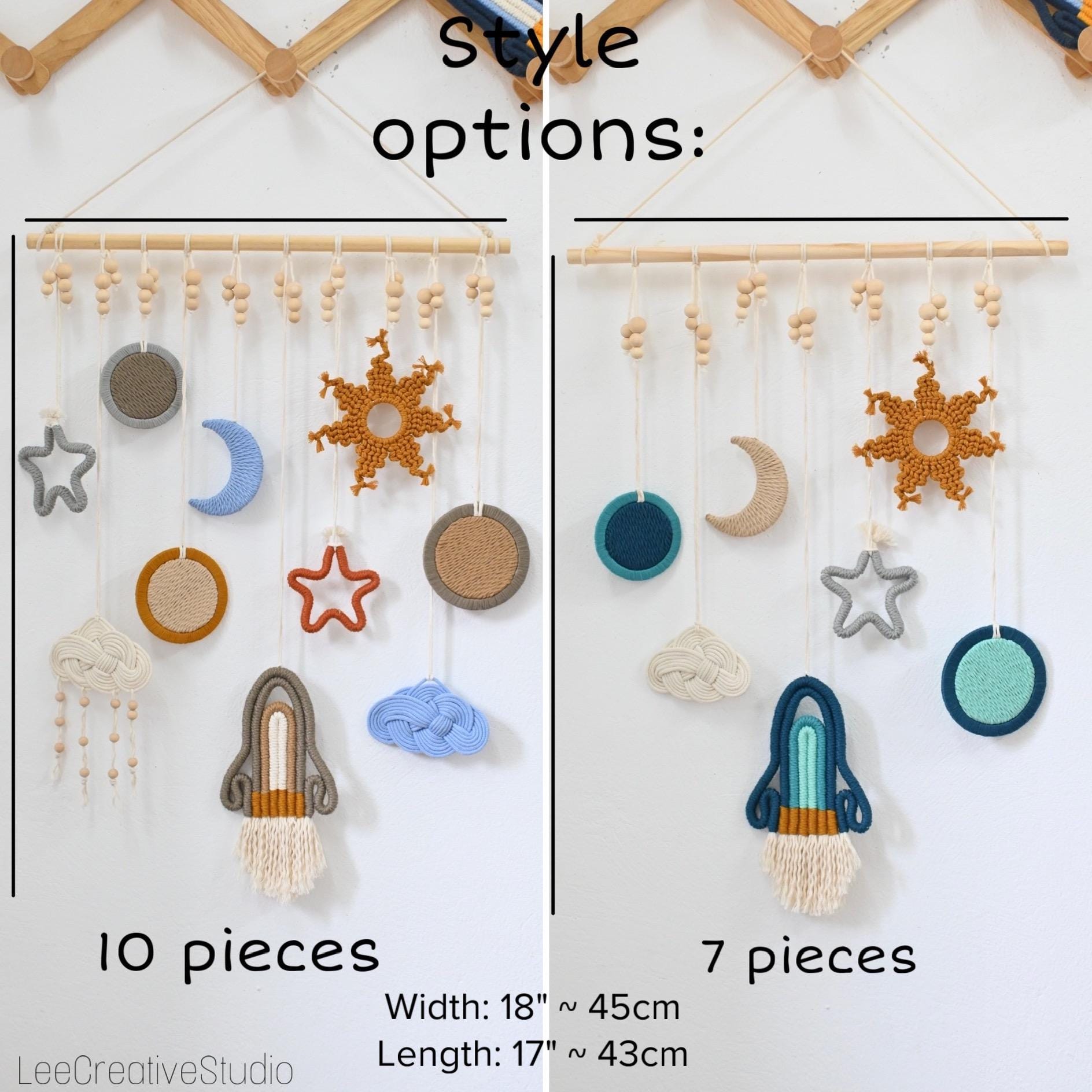 Macrame Rocket Wall Hanging: Space Themed Nursery, Baby Planet Gift ...