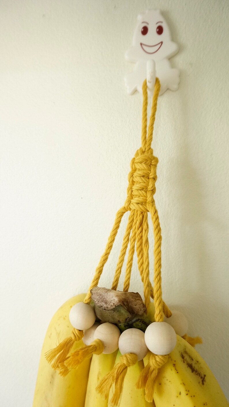 Macrame Banana Hanger Banana Hammock Fruit Holder Kitchen Etsy