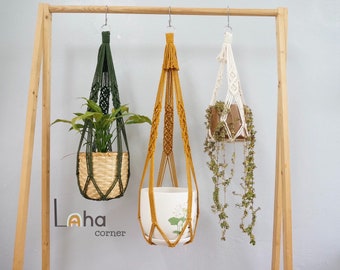 Grande suspension pour cache-pot, Suspension panachée Pothos, Suspension gratuite avec pampilles sans queue, Support pour plante de jardin d'intérieur, Support pour plante de vigne des anges