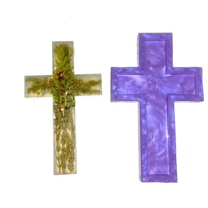 Wide Cross Mold Resin Crafts Christian Cross Wall Hanging Silicone Mould