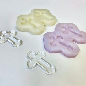 Orthodox Cross Keyring Earring Silicone Mold