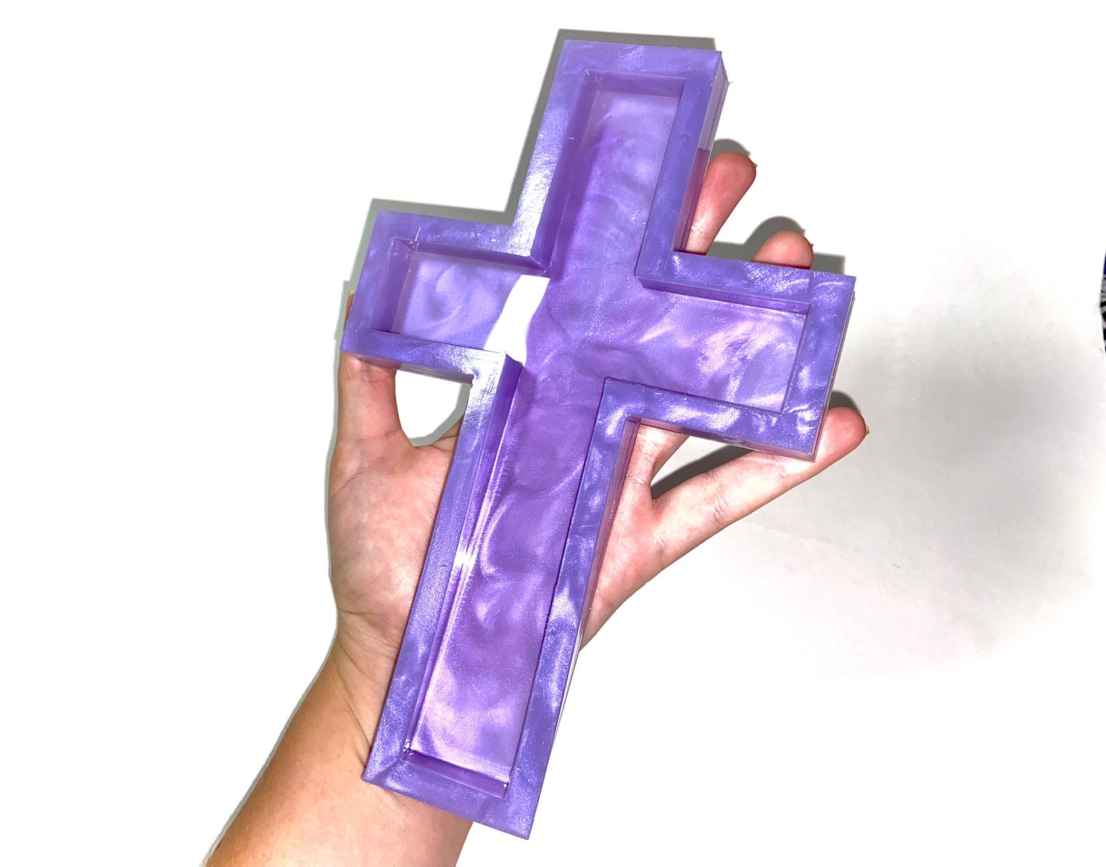 8 Large Cross Mold Resin Crafts Thick Deep Christian Cross Etsy