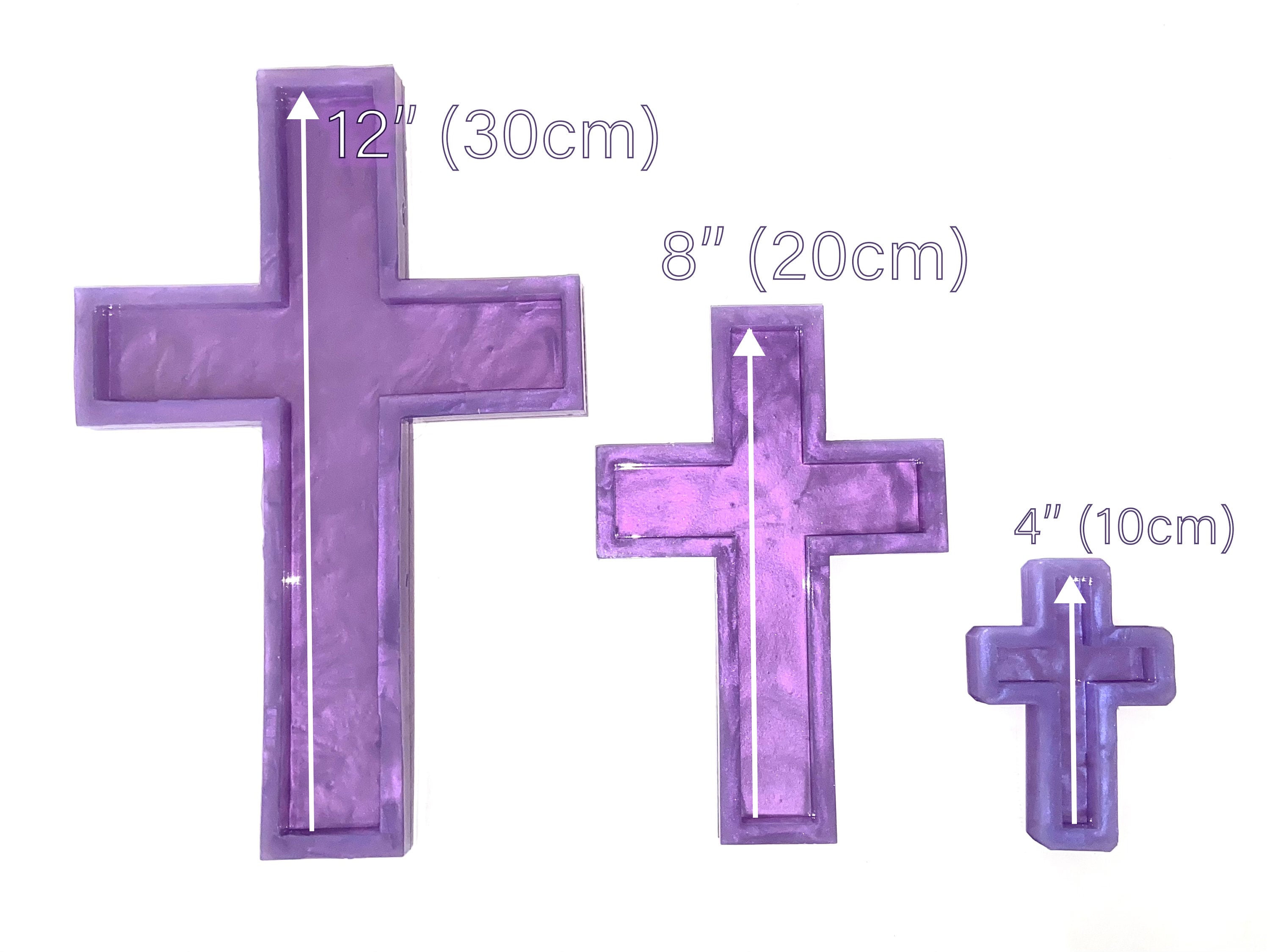 8 Large Cross Mold Resin Crafts Thick Deep Christian Cross Etsy